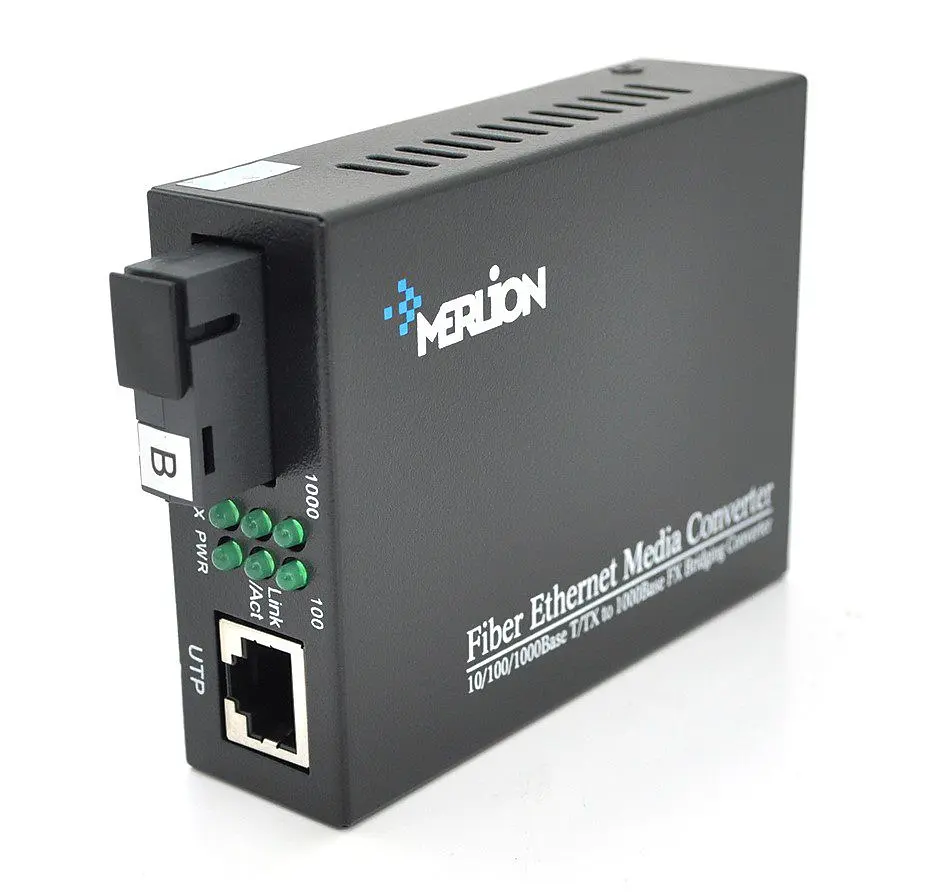 Медіаконвертер Merlion MC1000M (B) RTL8213, 1550nm, 1000Mbit, WDM, 20 km - фото 2