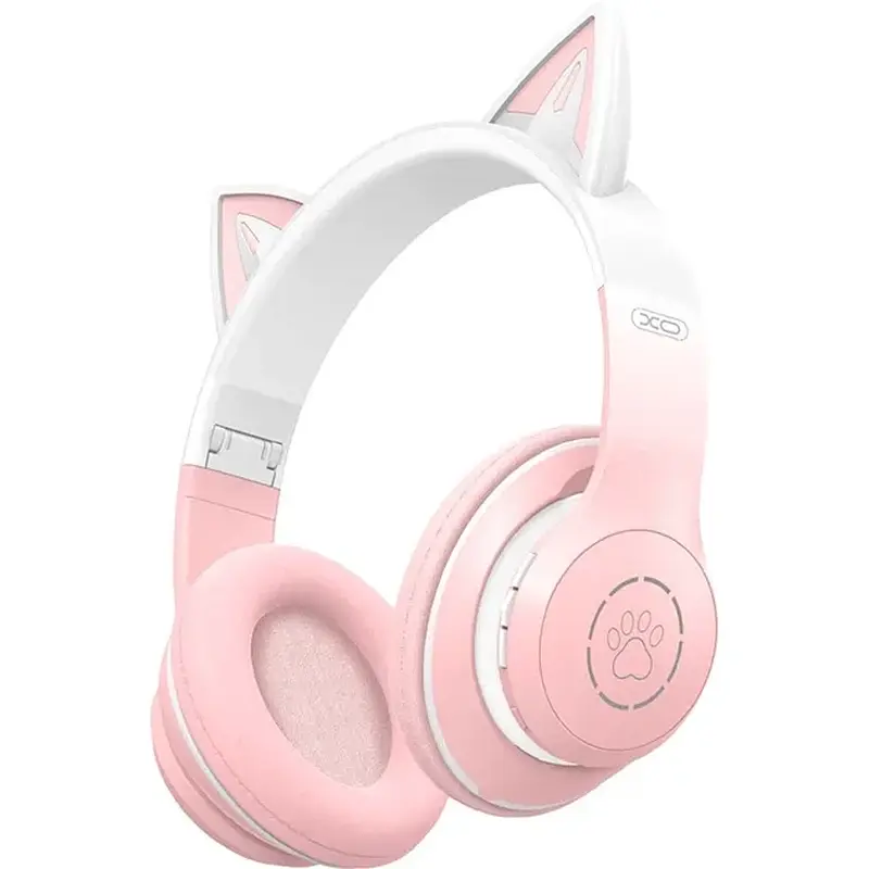 Навушники XO BE38 Cats Ear Colourful Lights Pink - фото 3