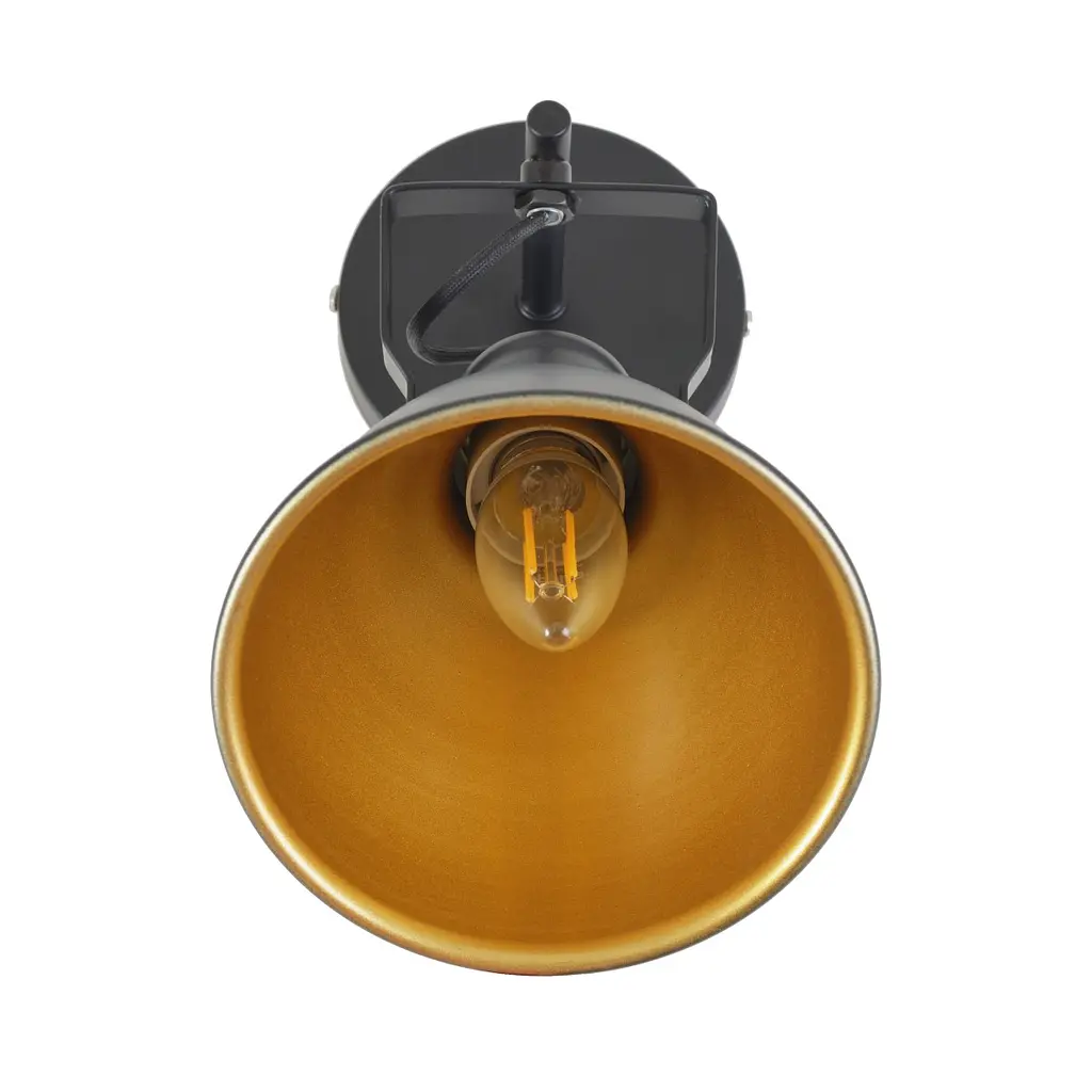 Бра Brille HTL-302/1 E27 BK+G - фото 3