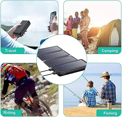 Портативная батарея Power Bank + Solare 26800mAh HX160S5 Солнечное зарядное устройство - фото 4