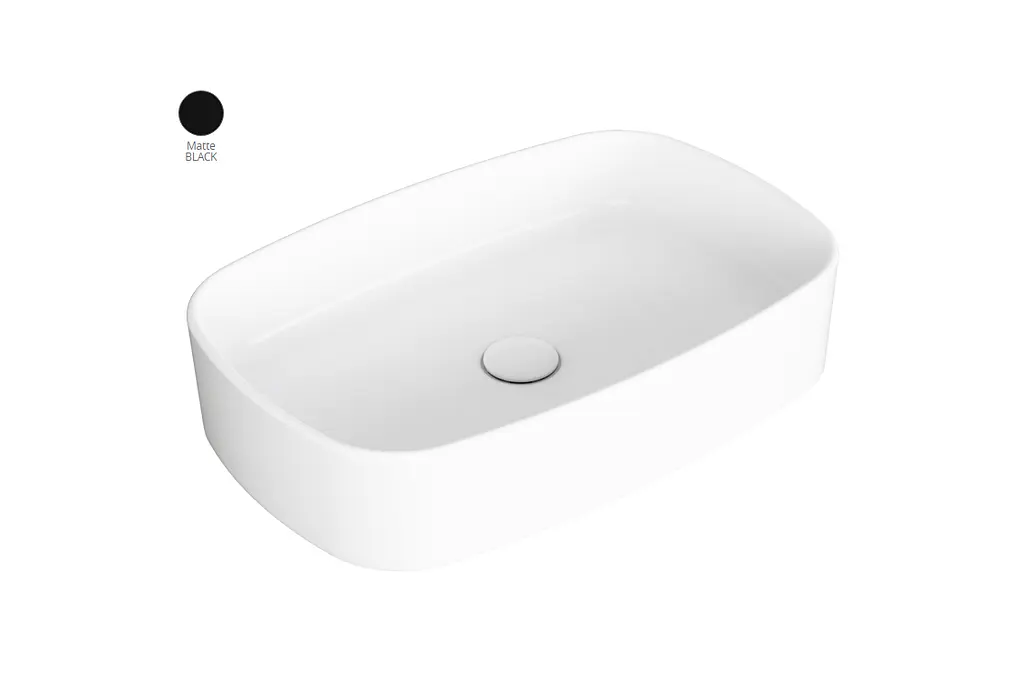 Умивальник Simas Foriu 60 Black Matte Чорний матовий FO04NeroMatt