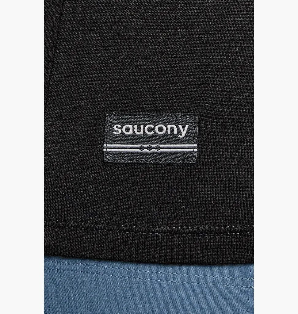 Кофта Saucony Peregrine Merino Long Sleeve Black M (1097-SAM800362-BK M) - фото 4