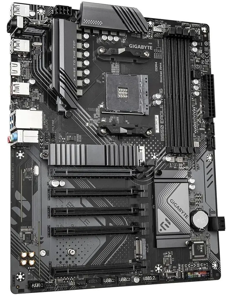 Материнська плата Gigabyte B550 EAGLE WIFI6 (B550 EAGLE WIFI6) (Socket AM4, AMD B550, ATX) - фото 2