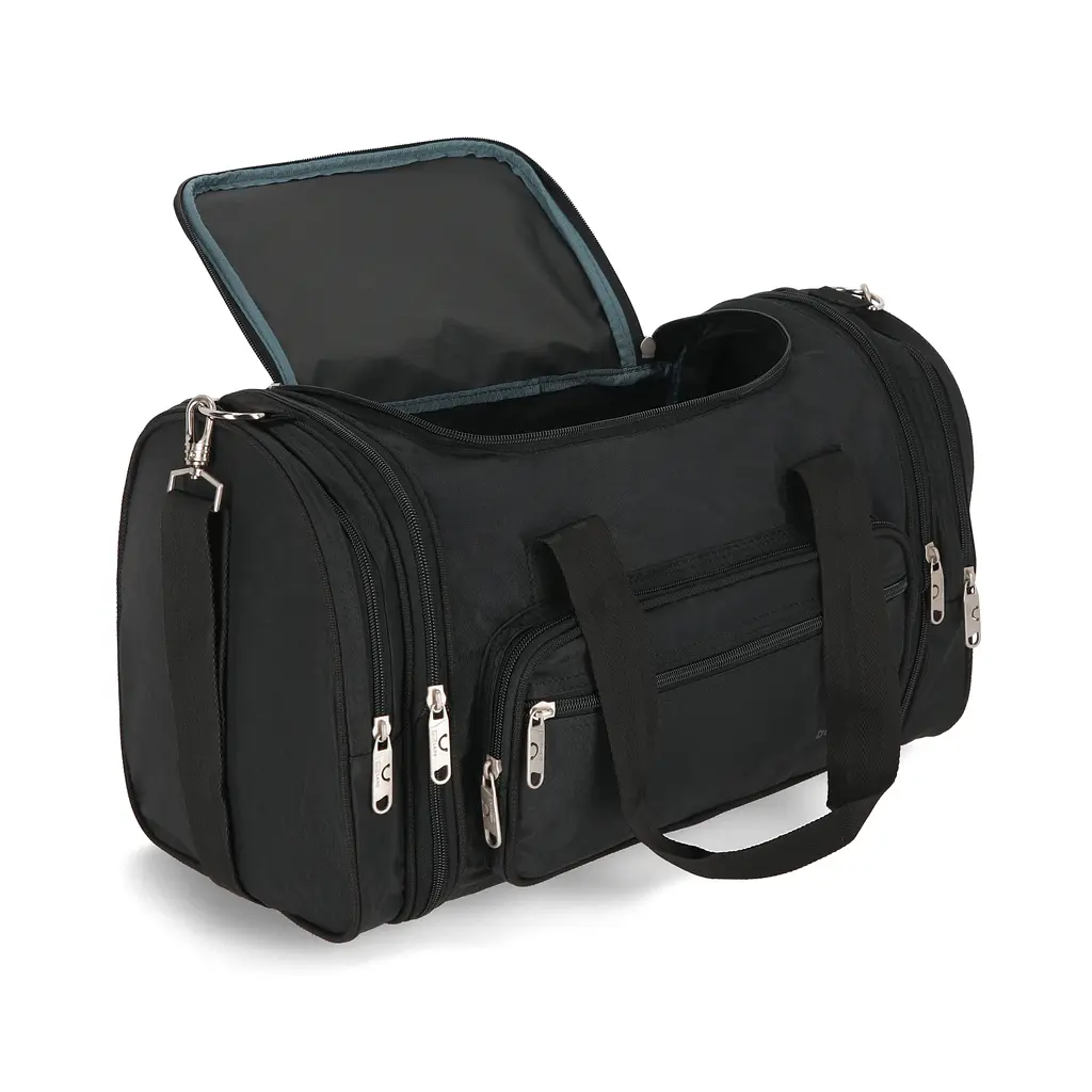 Сумка дорожня Bagland Бонн 36 л Чорний (0032070)  - фото 6