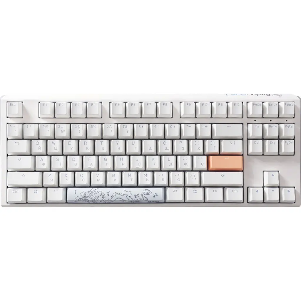 Клавіатура Ducky One 3 TKL Cherry MX Blue RGB White (DKON2187ST-CUAPXPWWWSC1) UA [128815] - фото 2