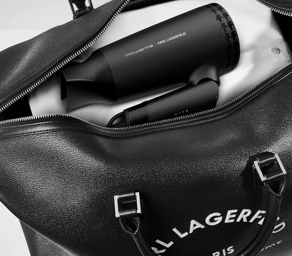 Фен Rowenta Karl Lagerfeld Express Style дорожній, 1600Вт, 2 режими, хол. обдув, складна ручка, чорний - фото 9