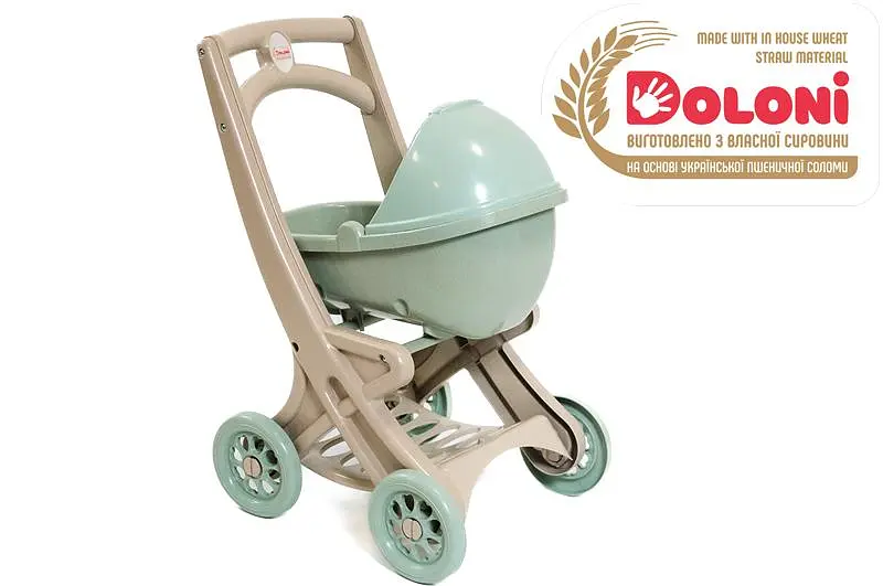 Коляска для ляльок 0121/01eco з люлькою Eco Green DOLONI