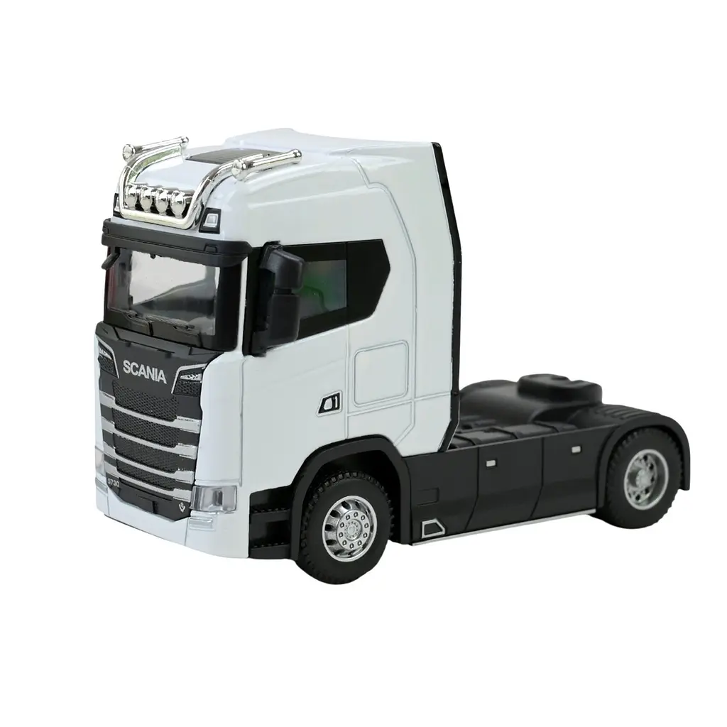 Трейлер металопластиковий тагяч фура головка сканія Scania автопром AP7539AB бат, світло, звук, у короб.15*7*10см - фото 5