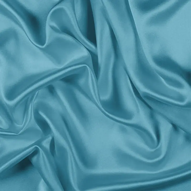 Простыня на резинке MirSon Satin Light Pro 10-008 Blue 80x160 см (2200010172461) - фото 3
