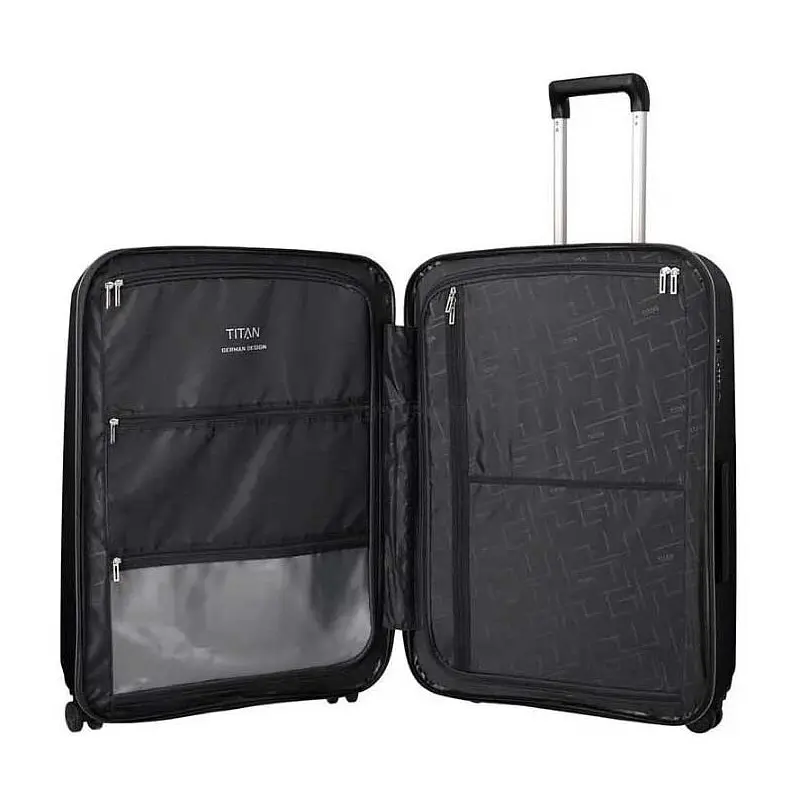 Валіза Titan Xenon 19 на 4 колесах S з USB Black (Ti849406-01) - фото 3