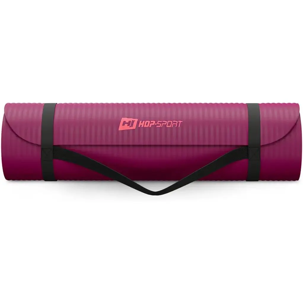 Коврик для йоги Hop-Sport HS-NB015GM NBR 1,5см ягодный - фото 3