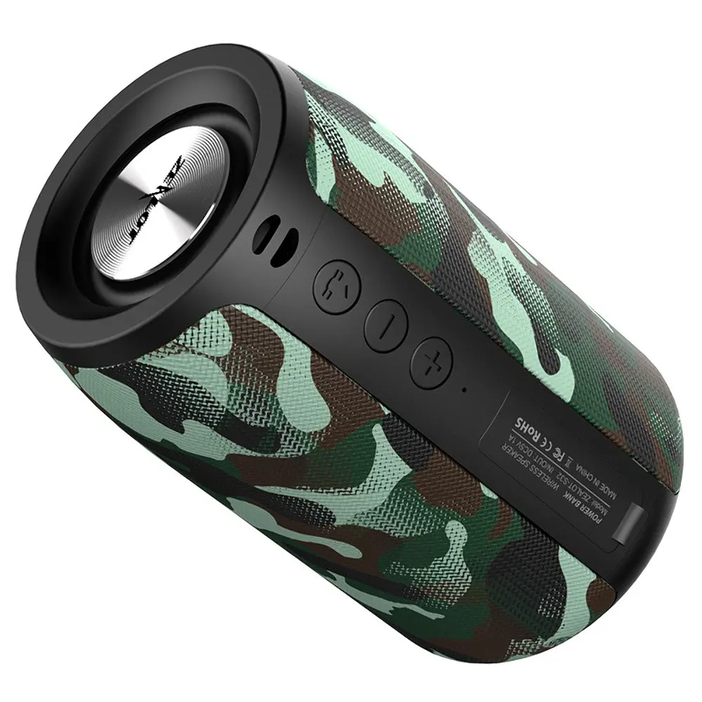 Портативна bluetooth колонка Zealot S32 камуфляжний зелений - фото 2