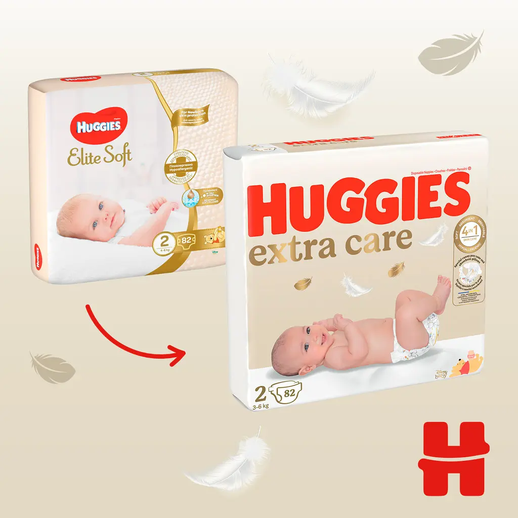 Підгузки Huggies Extra Care 2 (3-6 кг), 82 шт (5029053578088) - фото 5