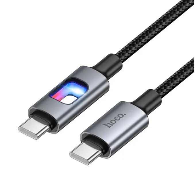 Кабель Hoco U144 New 60W charging data cable Type-C toType-C чорний