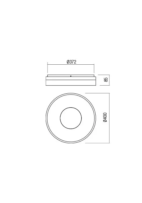 Стельовий світильник Redo MAYA PL LED RD 36W 3000K WH (5.1.2) 01-2001 - фото 2