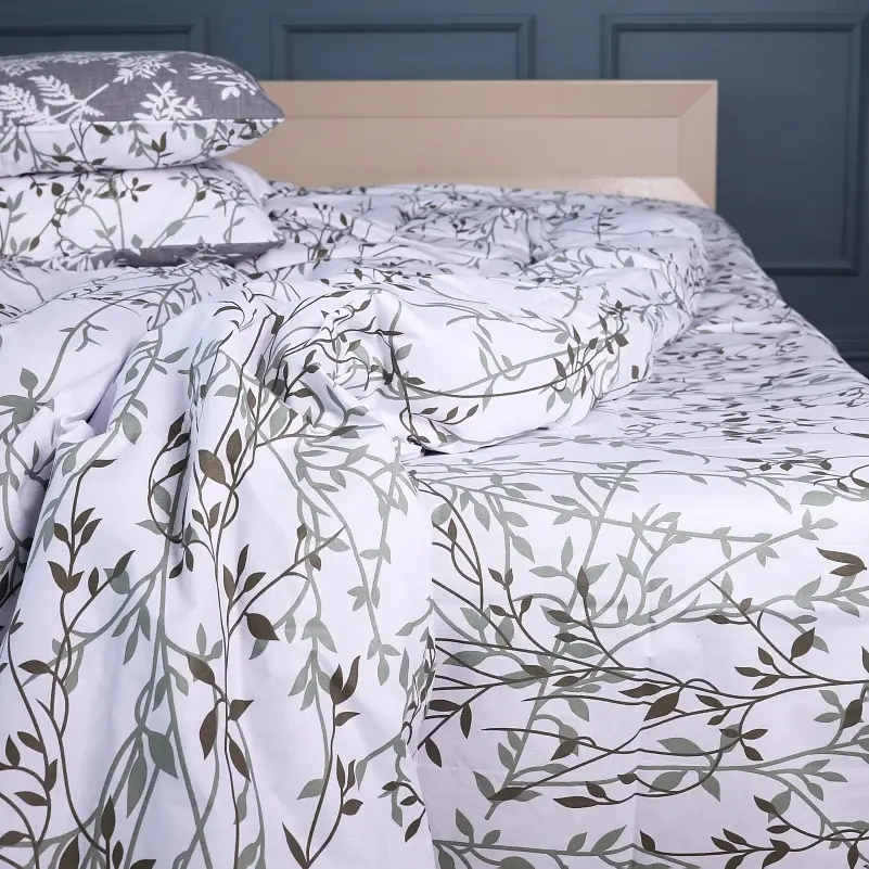 Пододеяльник MirSon 17-0668 Grey Blooms Ranforce Elite 110х140 см (2200009930973) - фото 4