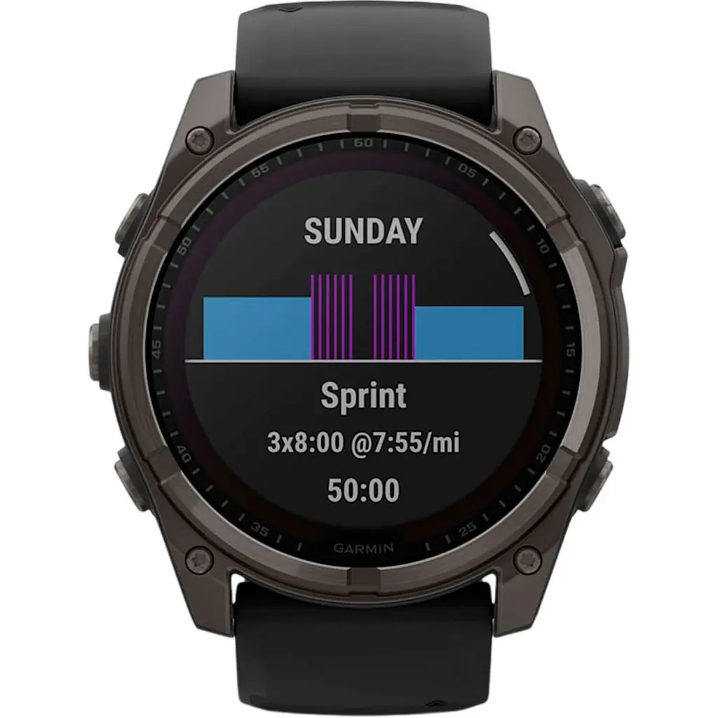 Смарт-годинник Garmin Fenix 8 Solar Sapphire 51mm Carbon Gray DLC Titanium with Black/Pebble Gray Silicone Band (010-02907-10/11/70) [115055] - фото 7