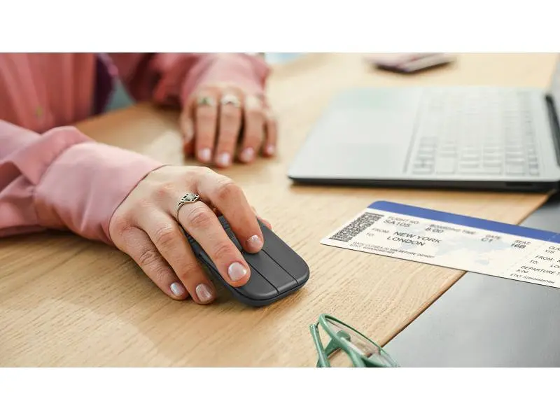Миша Logitech Mobi Fold Graphite (910-007604) - фото 4