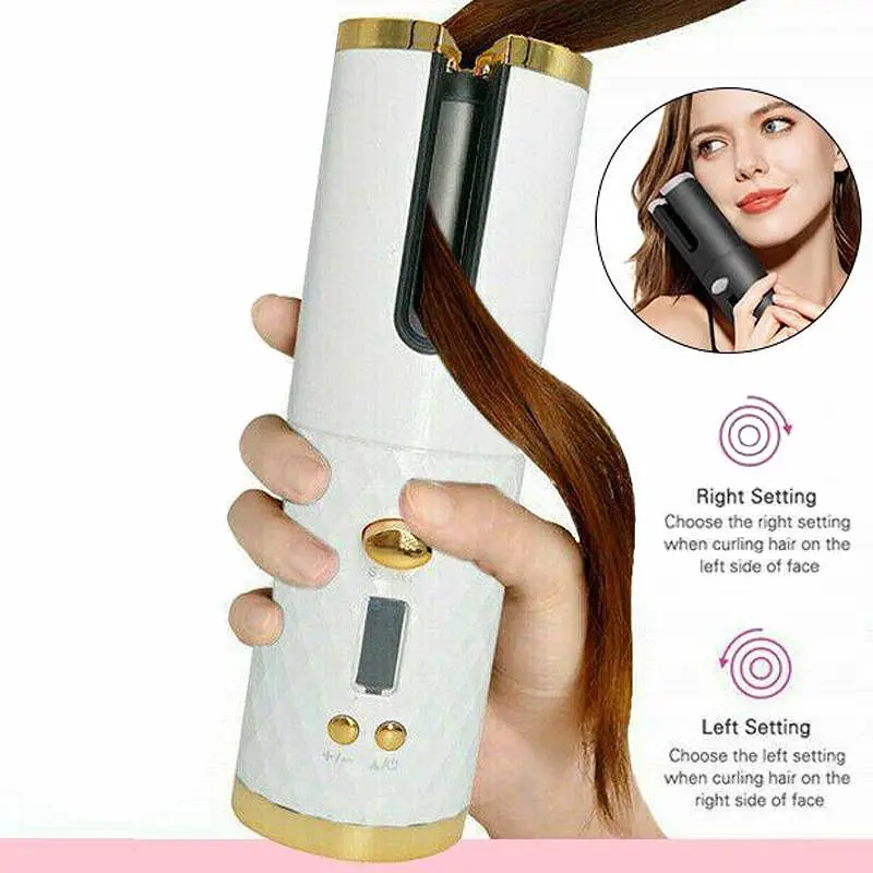 Бездротова плойка для завивки волосся UKC Hair Curler 5200мАч Білий - фото 4