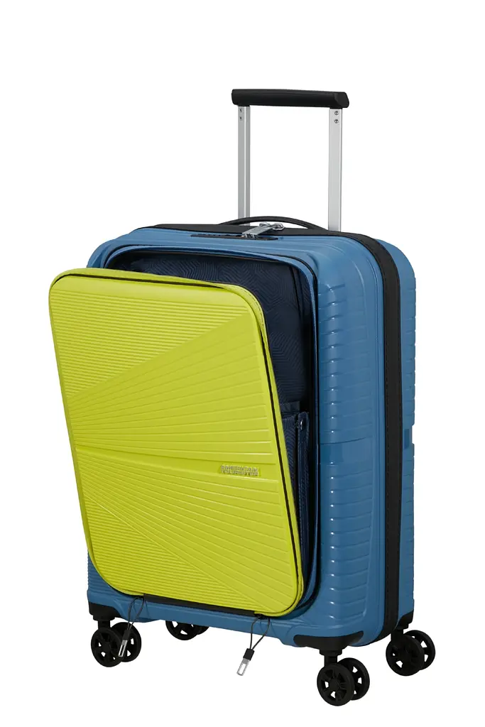 Чемодан American Tourister AIRCONIC CORONET BLUE/LIME 55x40x23 55 См 88G*21005 - фото 4