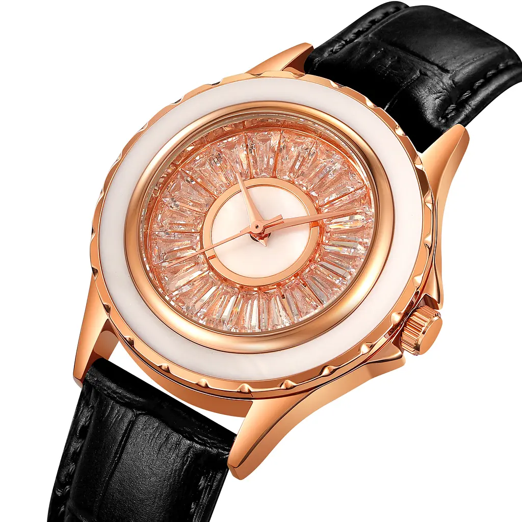 Жіночий наручний годинник 2172RGBK Rose Gold-Black Skmei acs0030201 - фото 2