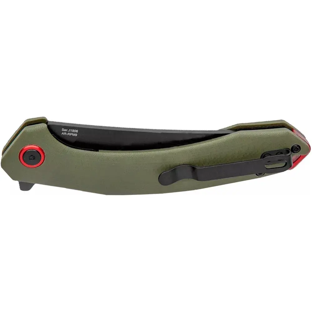 Ніж CJRB Gobi Black Blade G10 Green (J1906-BGN) - фото 2