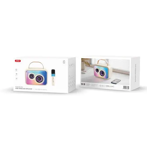 Акустична система XO F54 Glossy Cool Light K-Song Audio 20W Біла - фото 2
