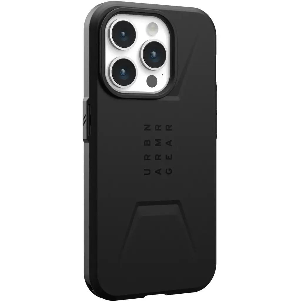 Чохол-накладка Urban Armor Gear Civilian Magsafe для Apple iPhone 15 Pro Black (114275114040) - фото 2