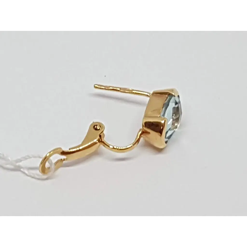 Золоті сережки Столична Ювелірна Фабрика з кварцом. 102536 - фото 4