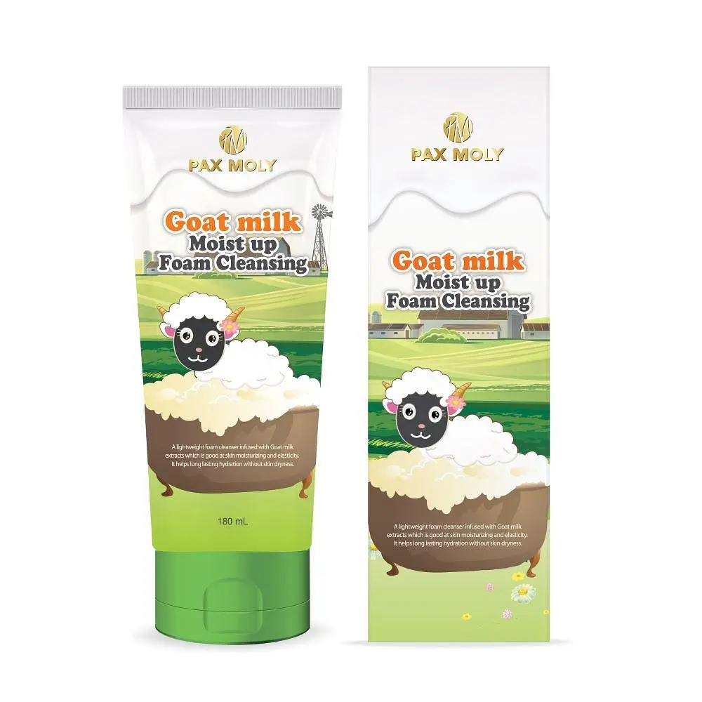 Пінка для обличчя Pax Moly Goat Milk Moist up з козячим молоком