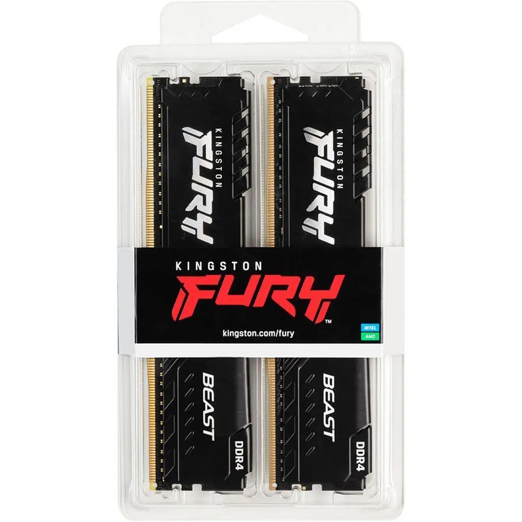 Модуль пам'яті DDR4 Kingston FURY Beast 2x32GB 3200MHz (KF432C16BBK2/64) [154338] - фото 9