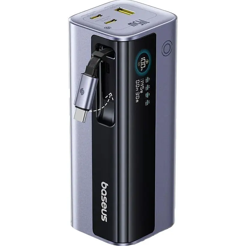 Зовнішній акумулятор Baseus EnerGeek GR11 20000mAh 145W Gray (E0027B01) [152268] - фото 2