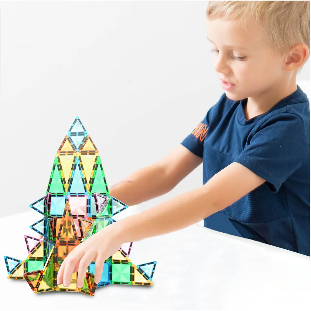 Конструктор магнитный Picasso Tiles Mini Diamond Series Set 60 деталей (PTM60) - фото 5