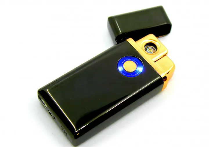 Запальничка USB електроімпульсна 2 в 1 акумуляторна та Газ UKC 5408 чорна - фото 3