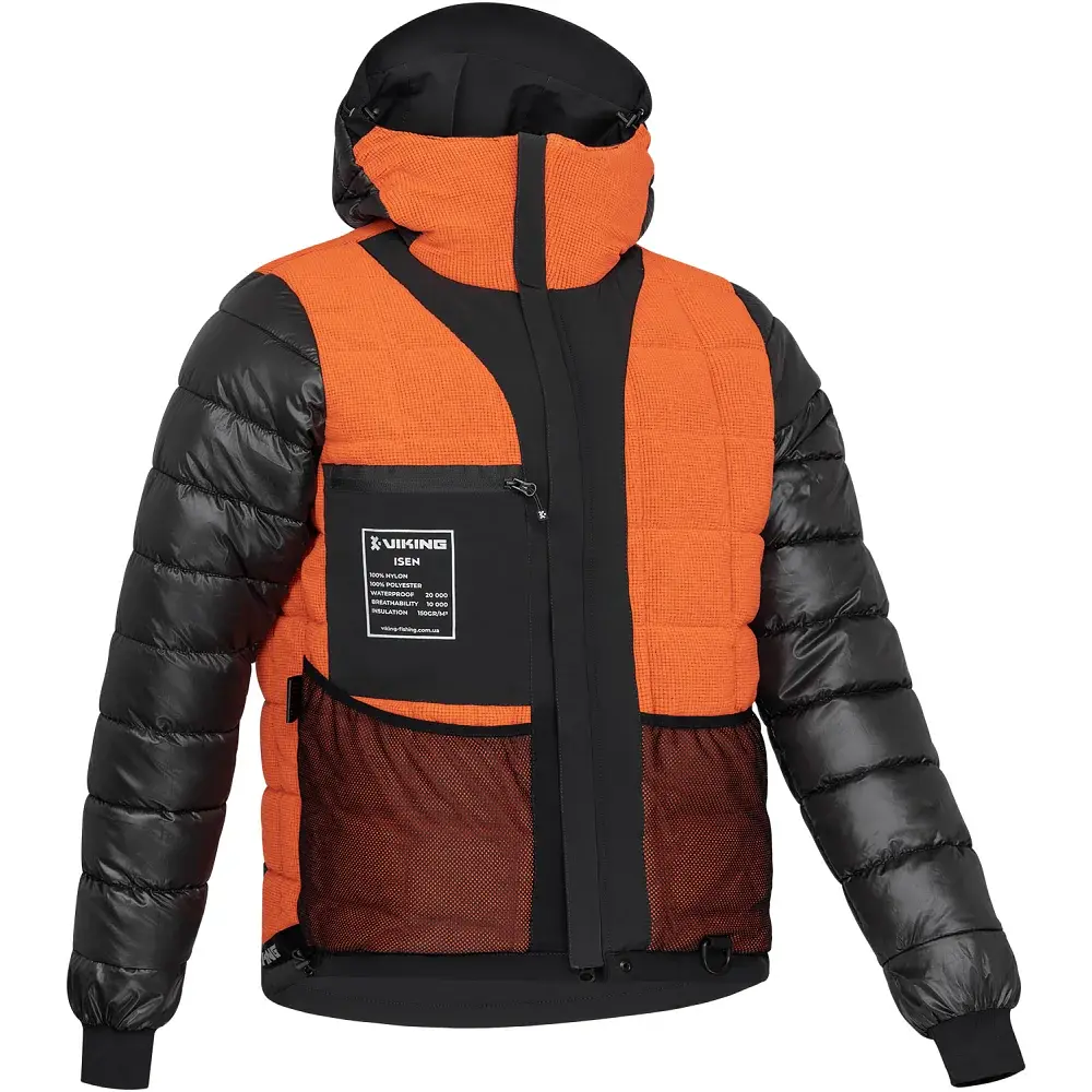 Куртка Viking Fishing Isen XXL 150g 20K black/orange - фото 4