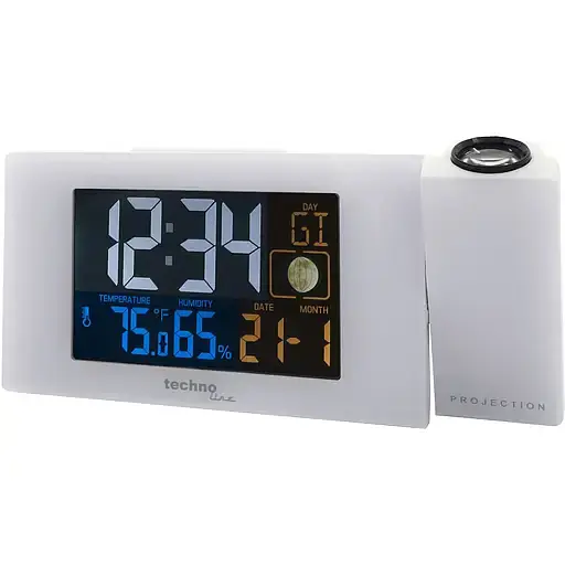 Годинник проєкційний Technoline WT537 White (WT537) - фото 2