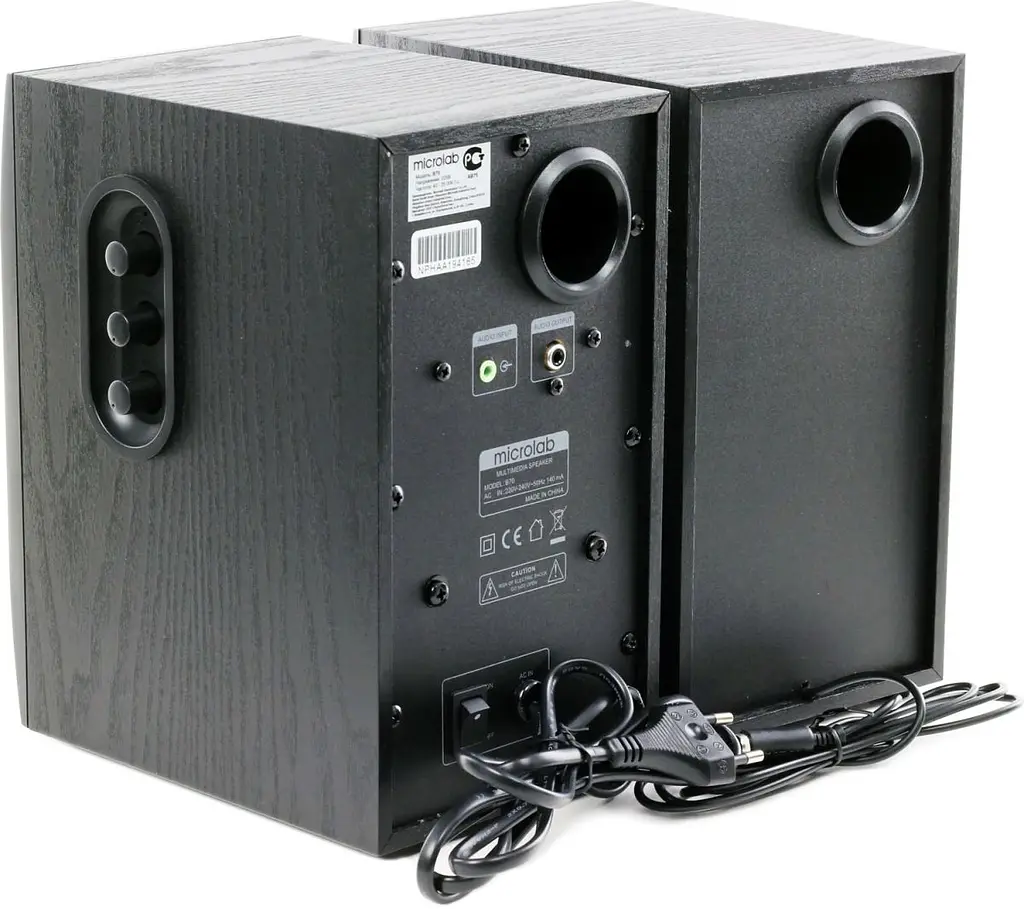 Акустична система 2.0 Microlab B-70, 20Вт., чорна (B-70 BLACK) - фото 2