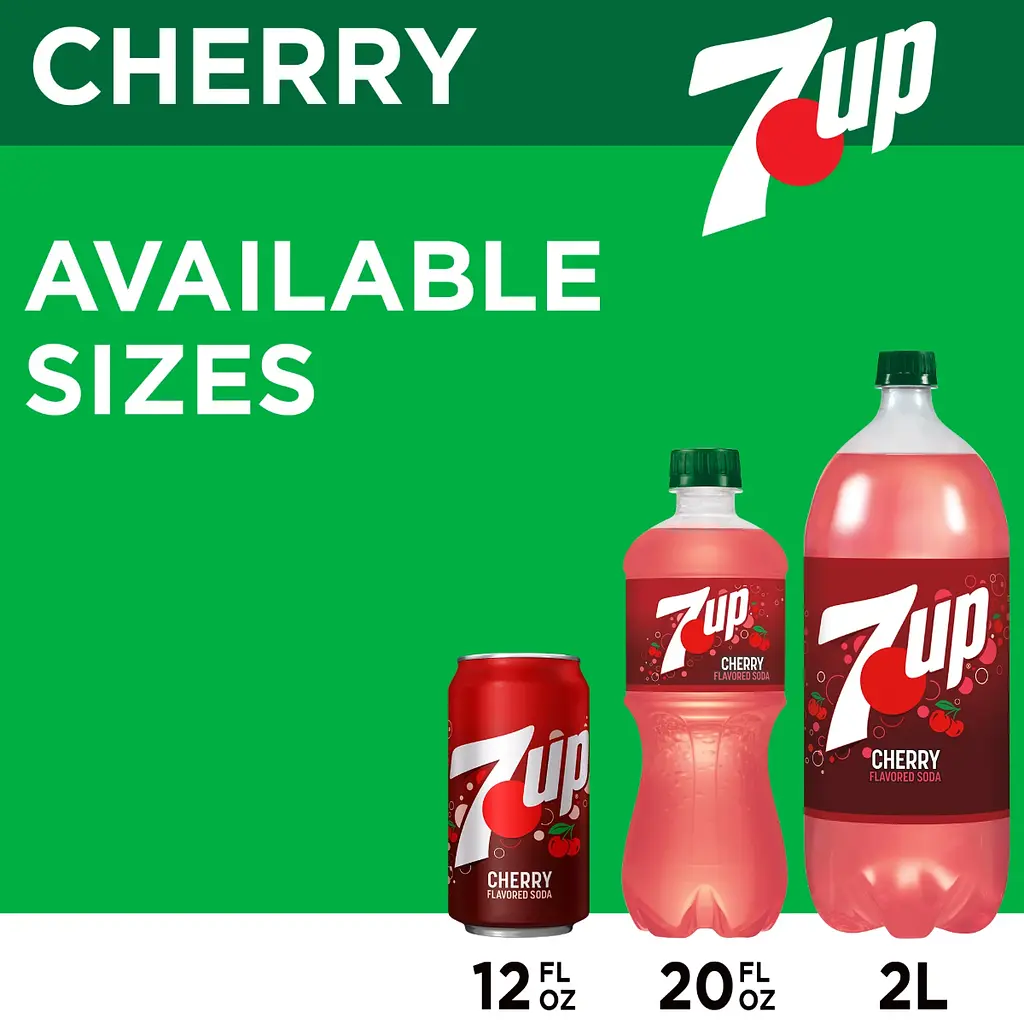 Газований напій 7UP Cherry Flavored Soda 355 мл - фото 6