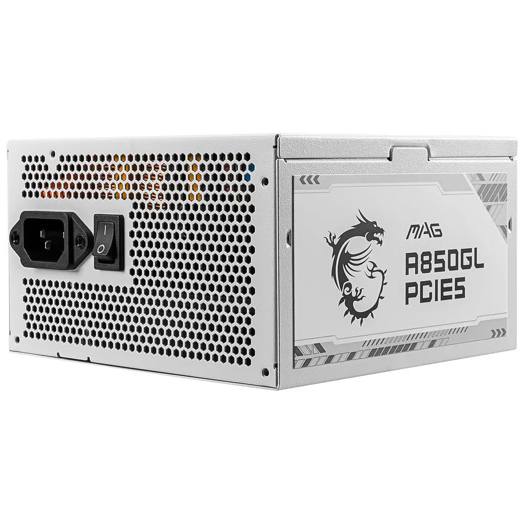 Блок живлення MSI 850W (MAG A850GL PCIE5 WHITE) - фото 4