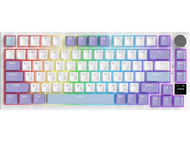 Клавіатура Ajazz AK820 Pro Gift Switch Purple (AK820PRO-G-PWB) - фото 2