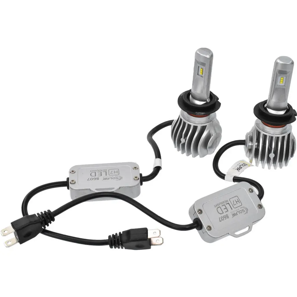 Автолампа SOLAR H7 CANBUS 12/24V 6500K 6000Lm 50W Cree Chip 1860 (8607) - фото 4
