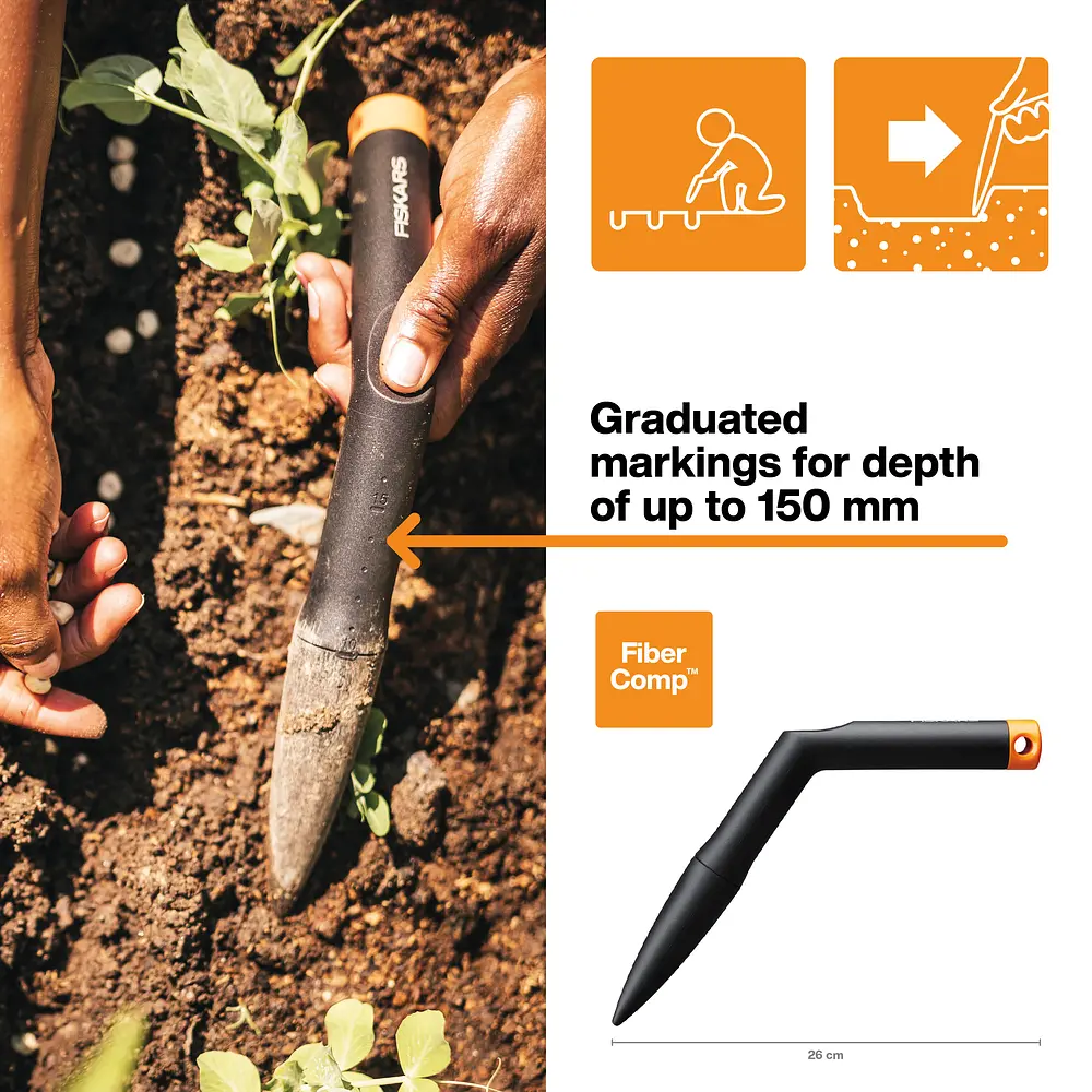 Сажалка-лункоутворювач Fiskars Solid™ для розсади (1057080) - фото 3