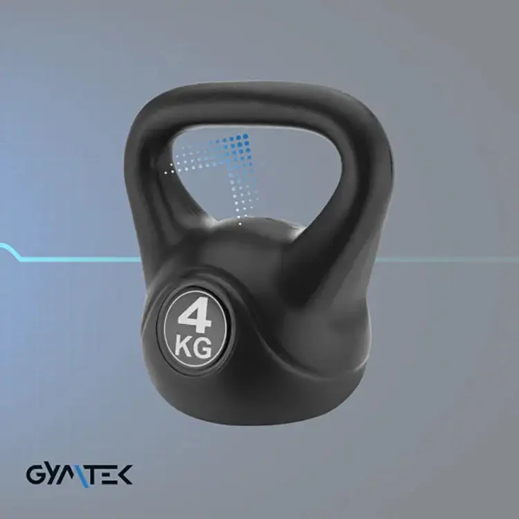 Гиря Gymtek виниловая 4 кг черная - фото 5