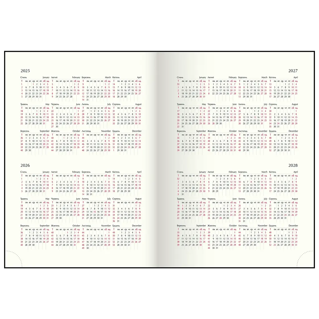 Ежедневник датированный Buromax Only 2026 полиграфический A5 голубой (BM.2183-14) - фото 7