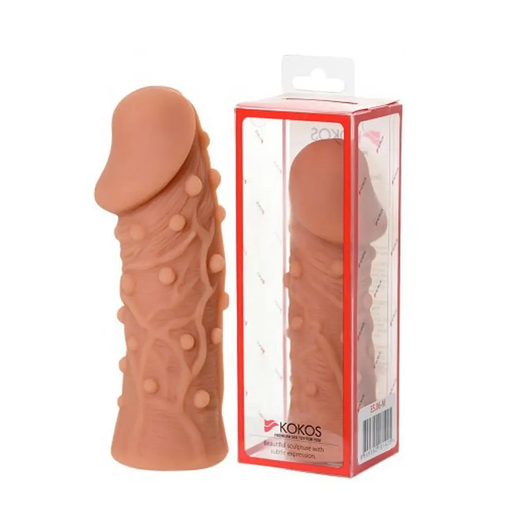 Насадка на пеніс Kokos Extreme Sleeve ES.06-S, 12,5 см (тілесний) - фото 2
