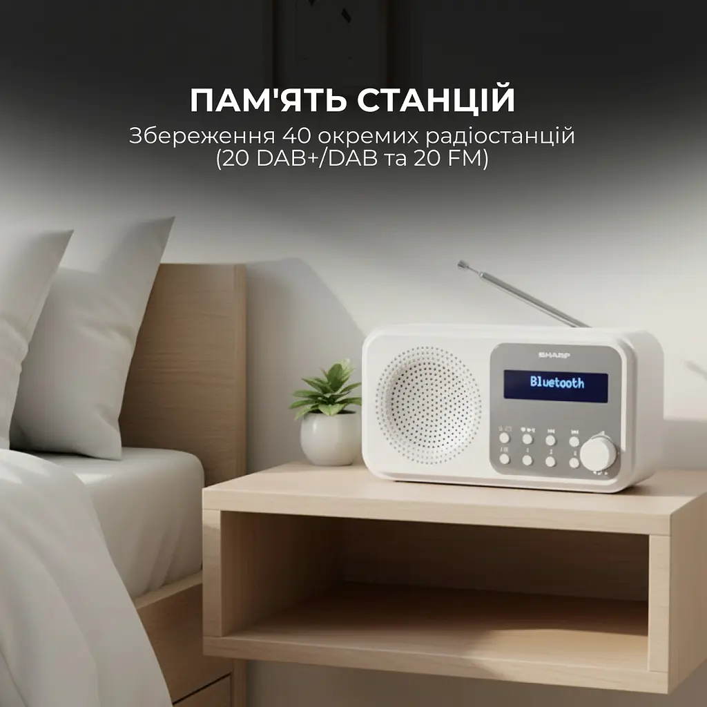 Радіоприймач Sharp DR-P420 White - фото 9