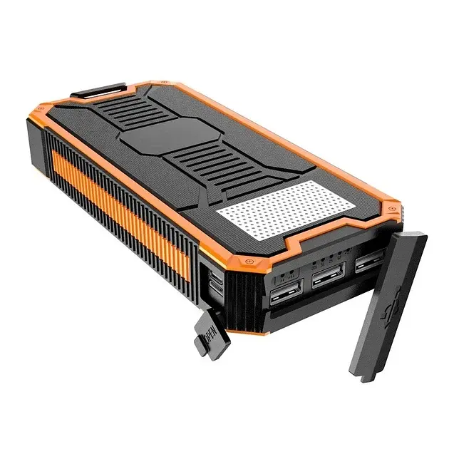 Сонячний повербанк iBattery YD-888K з ліхтариком 30000 mAh orange - фото 6
