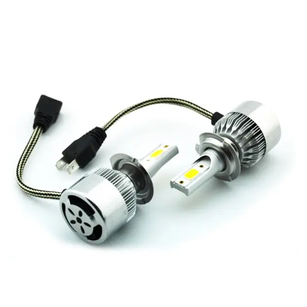 Лампа автомобильная LED C6 H7 Silver (av185) - фото 3