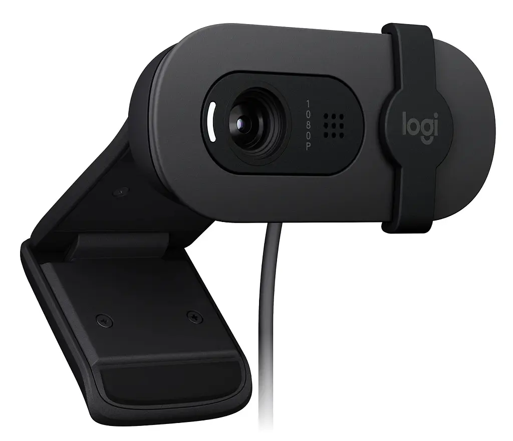 Веб-камера Logitech Brio 100 Graphite 1920x1080 / 30 fps фіксований фокус мікрофон кут огляду 58° RightLight 2 USB 1 м (960-001585) пошкоджено упаковку - фото 3