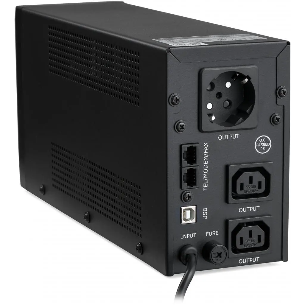 Пристрій безперебійного живлення Vinga LED 650VA metal case with USB (VPE-650PRMU) - фото 3